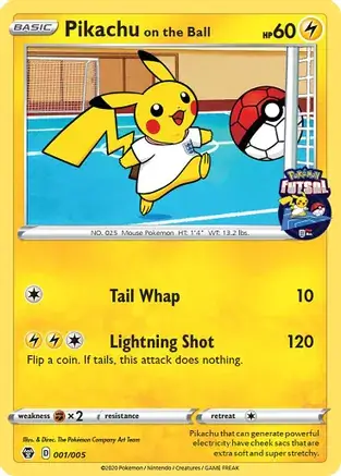 Pikachu on the Ball Pokemon card from Miscellaneous Promos