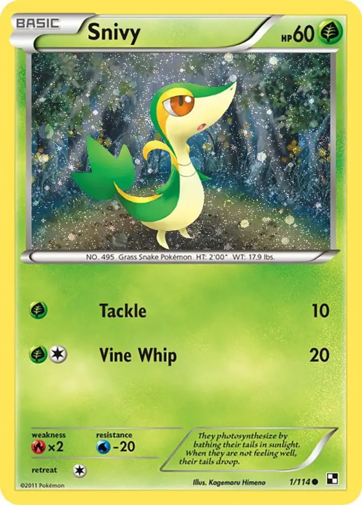 Snivy Cosmos Holo Pokemon card from Miscellaneous Promos