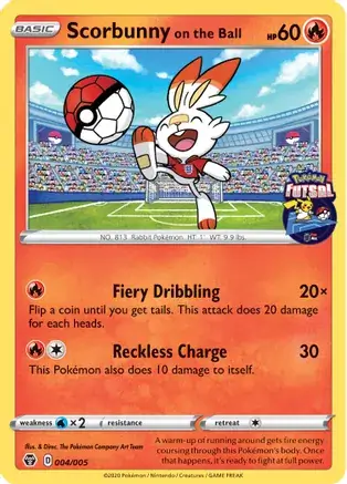 Scorbunny on the Ball Pokemon card from Miscellaneous Promos