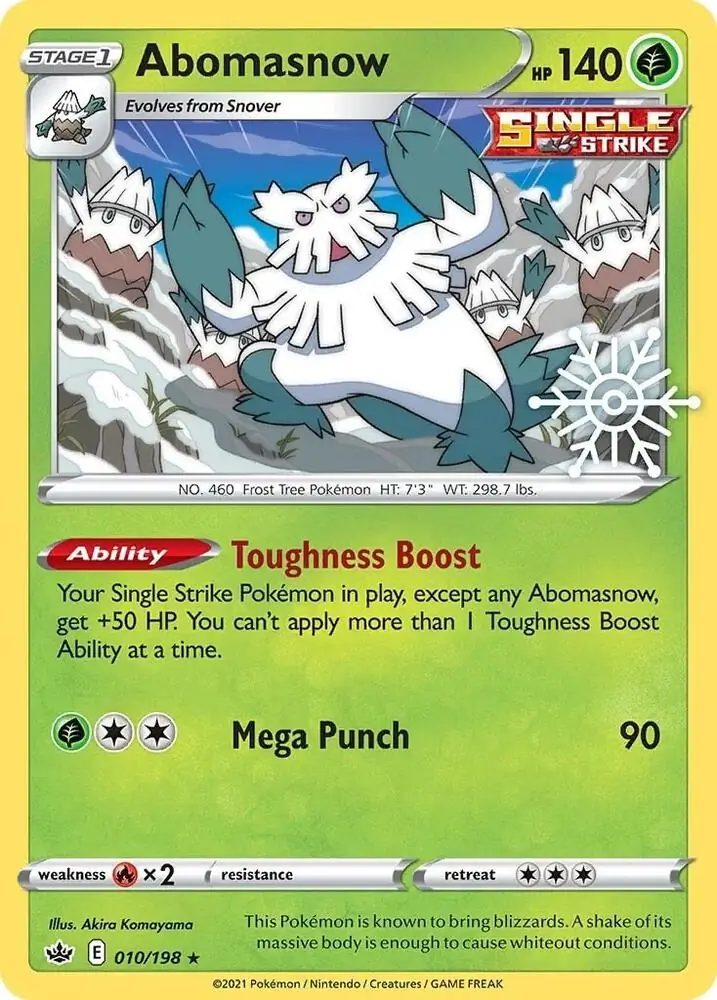 Abomasnow Holiday Calendar Pokemon card from Miscellaneous Promos