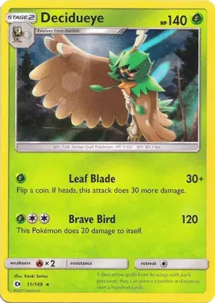 Decidueye Holo Pokemon card from Miscellaneous Promos