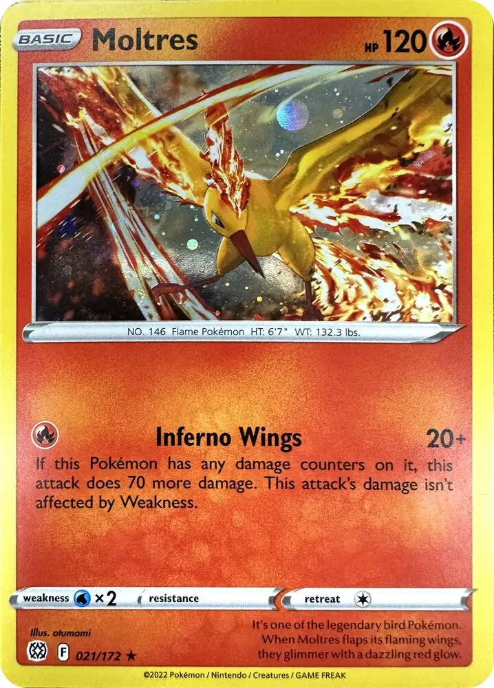 Moltres Cosmos Holo Pokemon card from Miscellaneous Promos
