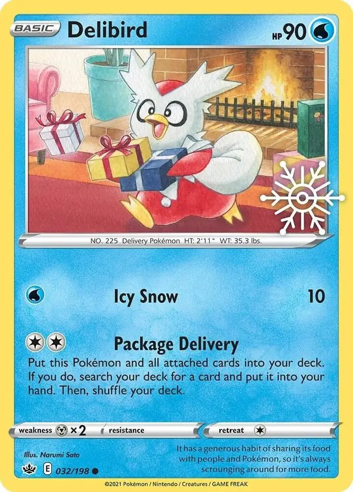 Delibird Holiday Calendar Pokemon card from Miscellaneous Promos
