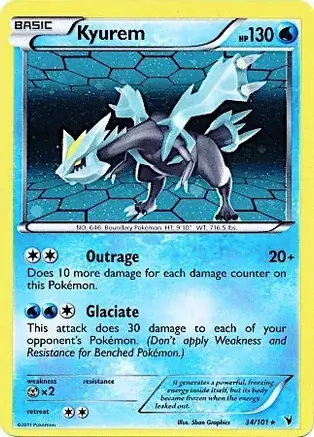 Kyurem Cosmos Holo Pokemon card from Miscellaneous Promos
