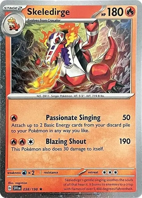 Skeledirge Cosmos Holo Pokemon card from Miscellaneous Promos