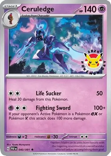 Ceruledge Cosmos Holo Pokemon card from Miscellaneous Promos