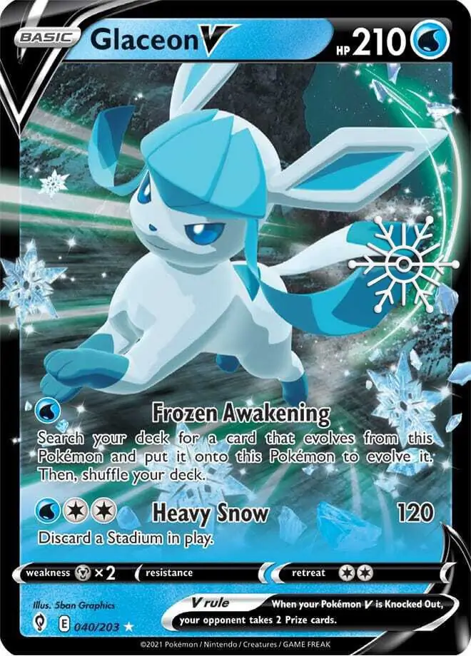 Glaceon V Holiday Calendar Pokemon card from Miscellaneous Promos