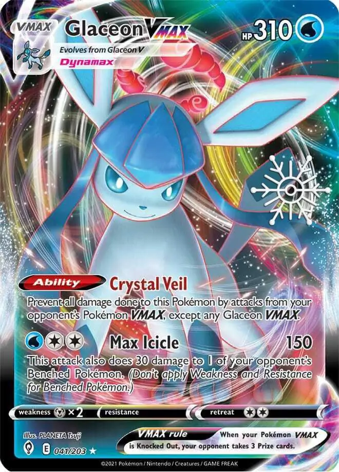 Glaceon VMAX Holiday Calendar Pokemon card from Miscellaneous Promos