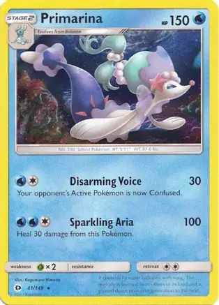 Primarina Holo Pokemon card from Miscellaneous Promos