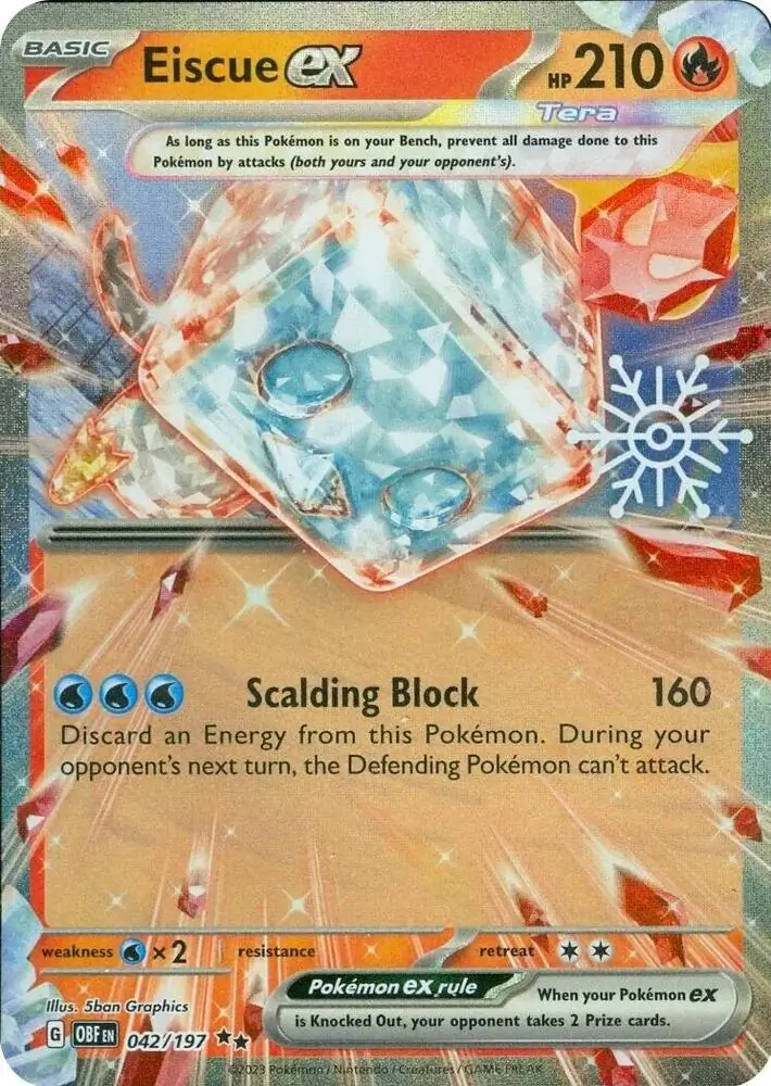 Eiscue ex Holiday Calendar Pokemon card from Miscellaneous Promos