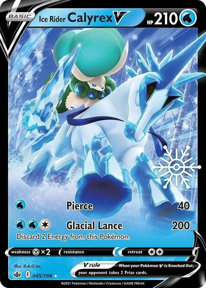 Ice Rider Calyrex V Holiday Calendar Pokemon card from Miscellaneous Promos