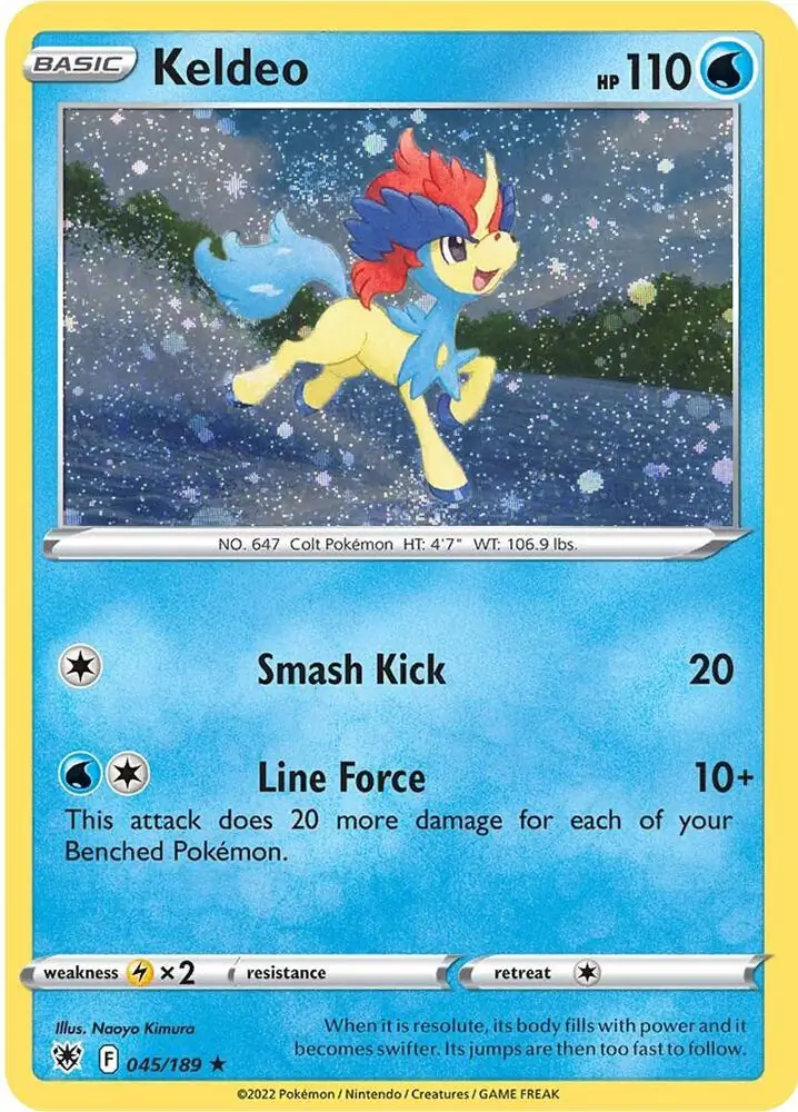 Keldeo Cosmos Holo Pokemon card from Miscellaneous Promos