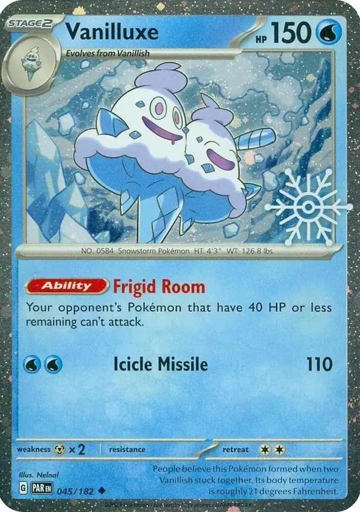 Vanilluxe Holiday Calendar Pokemon card from Miscellaneous Promos