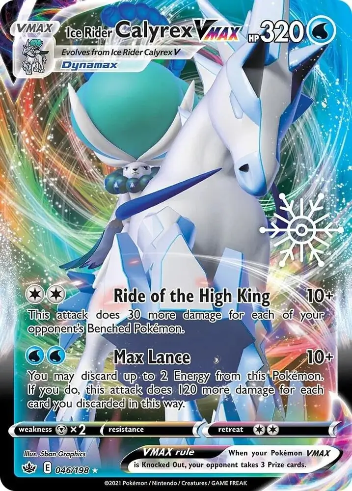 Ice Rider Calyrex VMAX Holiday Calendar Pokemon card from Miscellaneous Promos