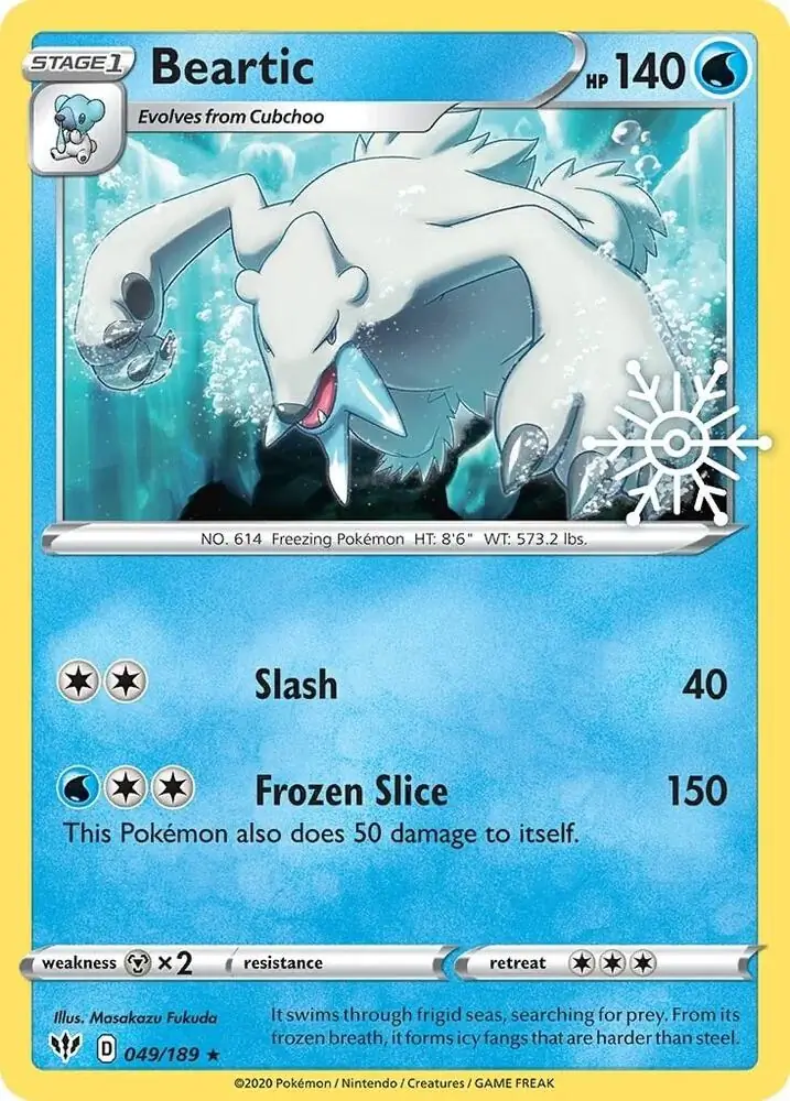 Beartic Holiday Calendar Pokemon card from Miscellaneous Promos