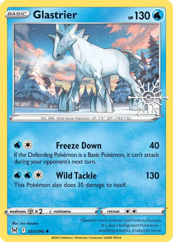 Glastrier Holiday Calendar Pokemon card from Miscellaneous Promos