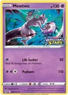 Mewtwo Brilliant Stars Stamped Pokemon card from Miscellaneous Promos