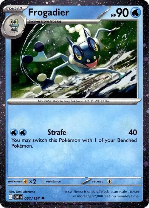 Frogadier Cosmos Holo Pokemon card from Miscellaneous Promos