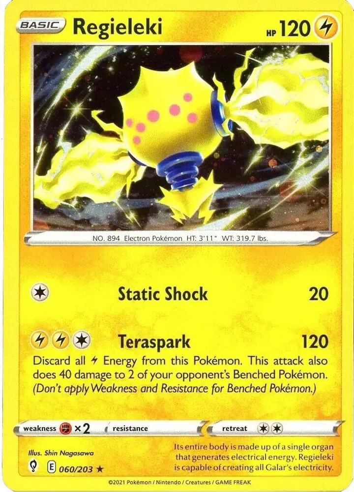 Regieleki Cosmos Holo Pokemon card from Miscellaneous Promos