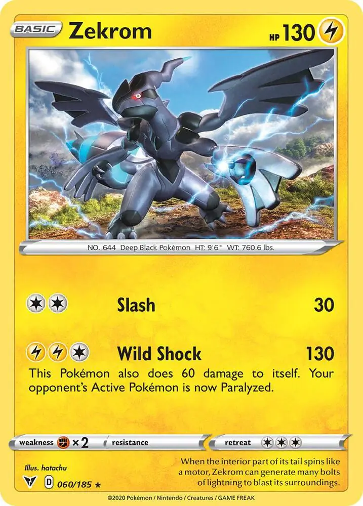Zekrom Cosmos Holo Pokemon card from Miscellaneous Promos