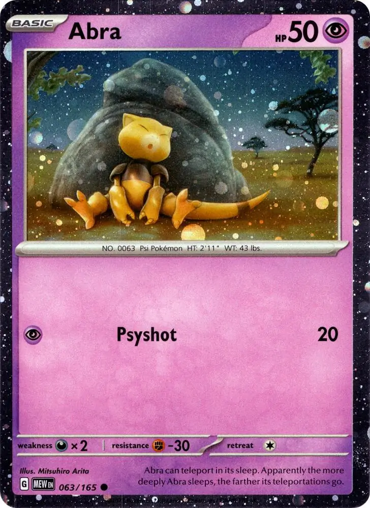 Abra Cosmos Holo Pokemon card from Miscellaneous Promos