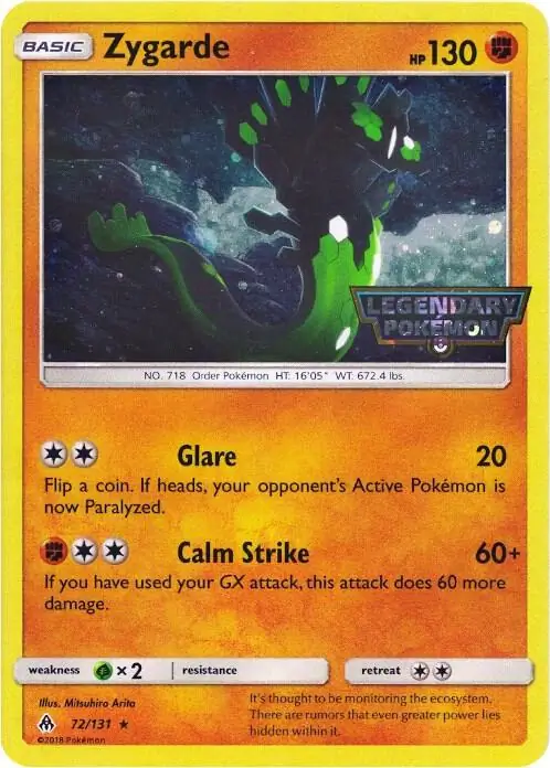 Zygarde Cosmos Holo Pokemon card from Miscellaneous Promos