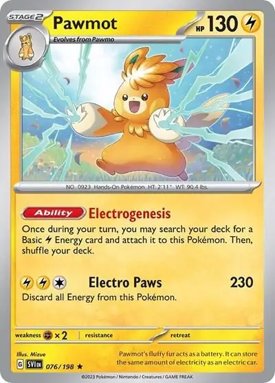 Pawmot Line Holo Pokemon card from Miscellaneous Promos
