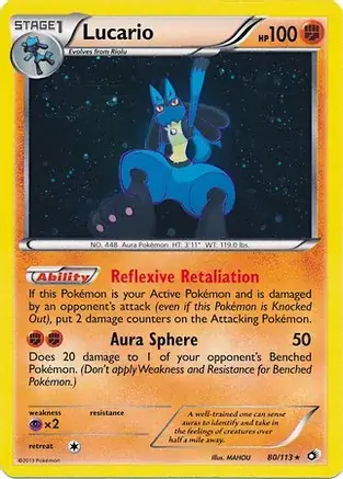 Lucario Cosmos Holo Pokemon card from Miscellaneous Promos