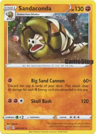 Sandaconda Gamestop Pokemon card from Miscellaneous Promos