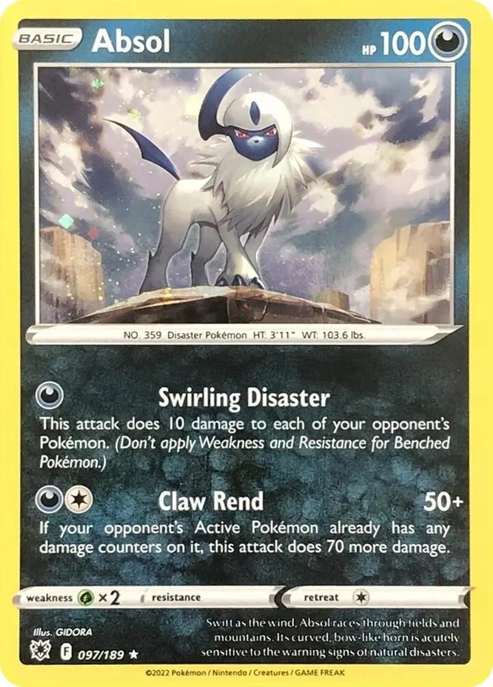Absol Cosmos Holo Pokemon card from Miscellaneous Promos