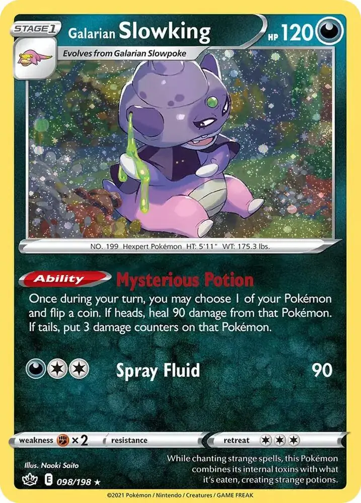 Galarian Slowking Cosmos Holo Pokemon card from Miscellaneous Promos