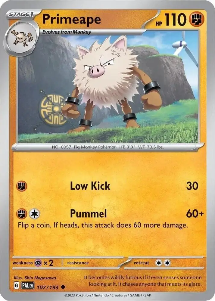 Primeape Cosmos Holo Pokemon card from Miscellaneous Promos