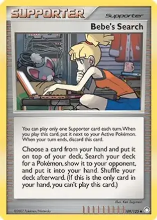 Bebe's Search Cosmos Holo Pokemon card from Miscellaneous Promos