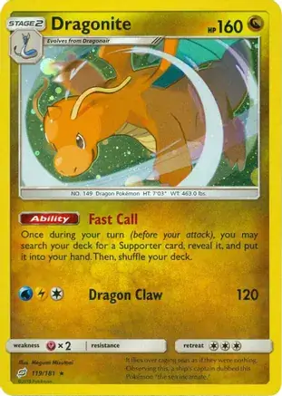 Dragonite Cosmos Holo Pokemon card from Miscellaneous Promos