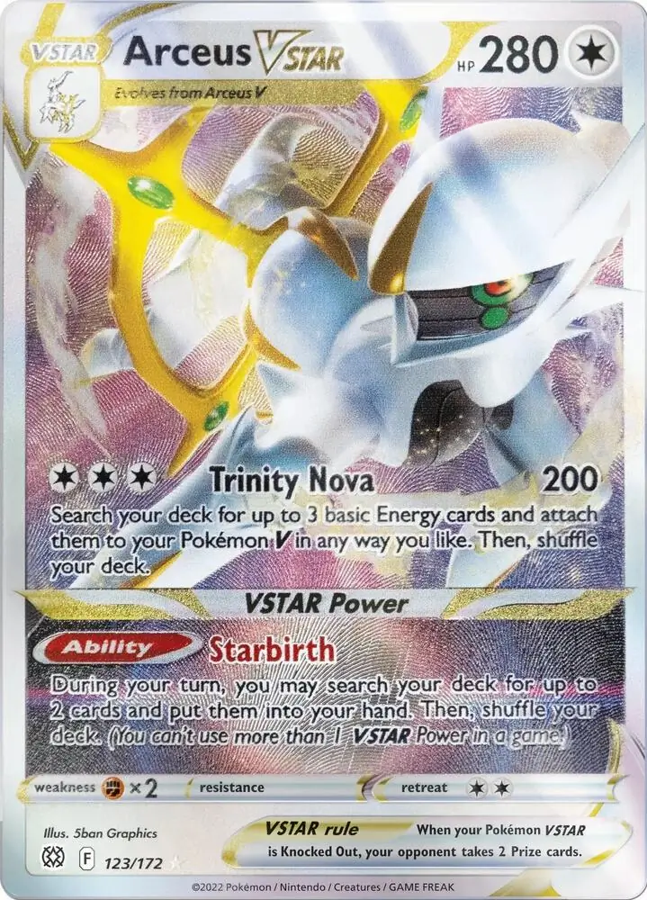 Arceus VSTAR Metal Card Pokemon card from Miscellaneous Promos