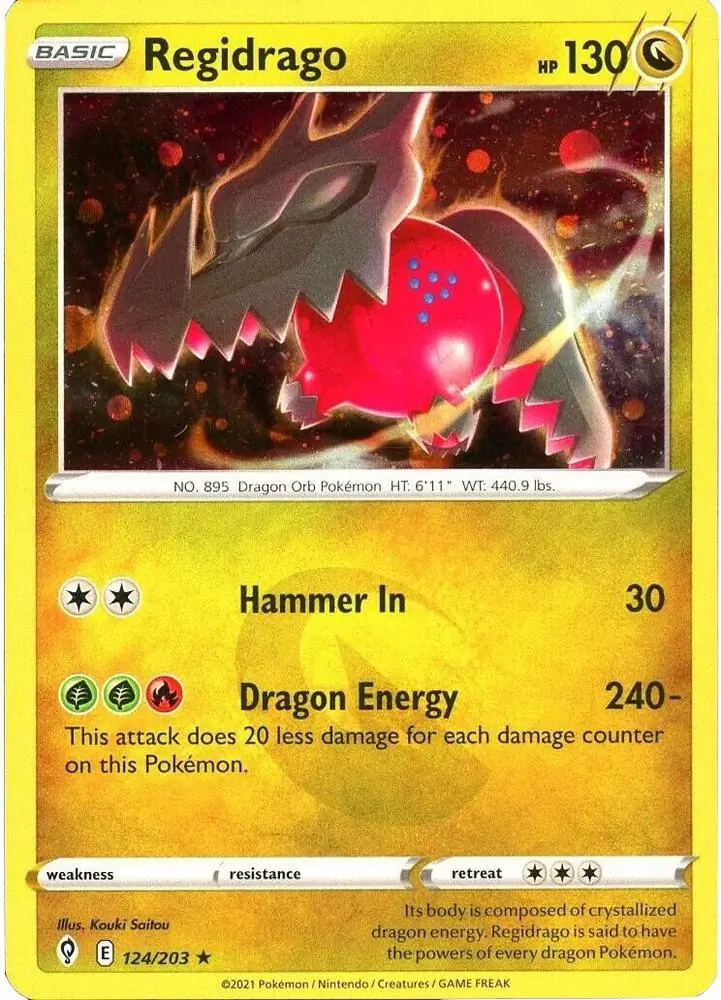 Regidrago Cosmos Holo Pokemon card from Miscellaneous Promos