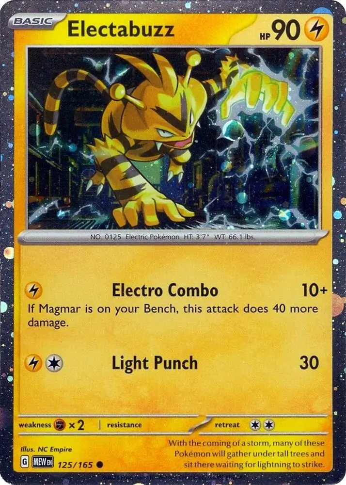 Electabuzz Cosmos Holo Pokemon card from Miscellaneous Promos