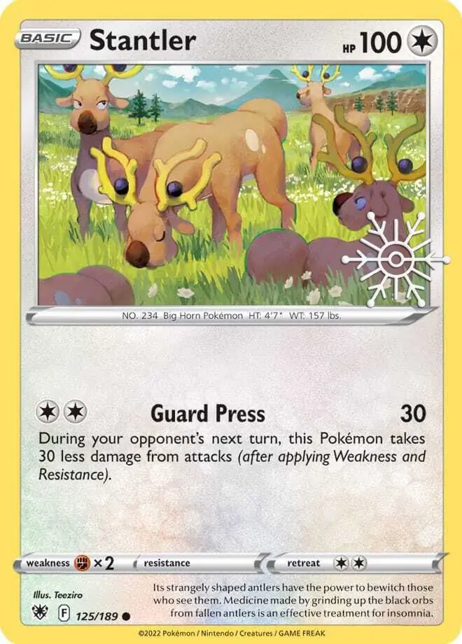 Stantler Holiday Calendar Pokemon card from Miscellaneous Promos