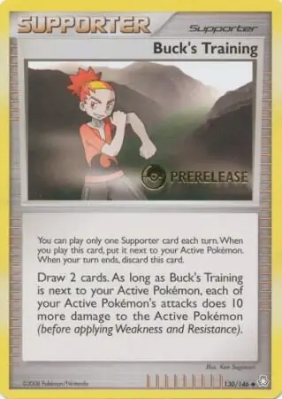 Buck's Training Prerelease Pokemon card from Miscellaneous Promos