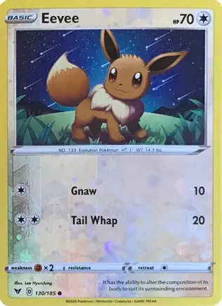 Eevee Cosmos Reverse Holo Pokemon card from Miscellaneous Promos