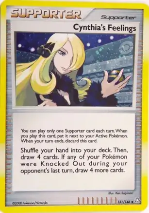 Cynthia's Feelings Cosmos Holo Pokemon card from Miscellaneous Promos