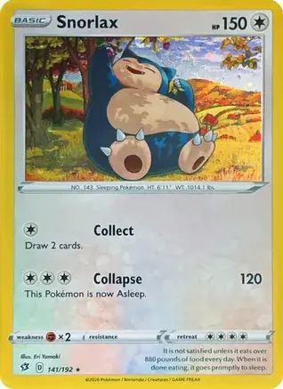 Snorlax Cosmos Holo Pokemon card from Miscellaneous Promos