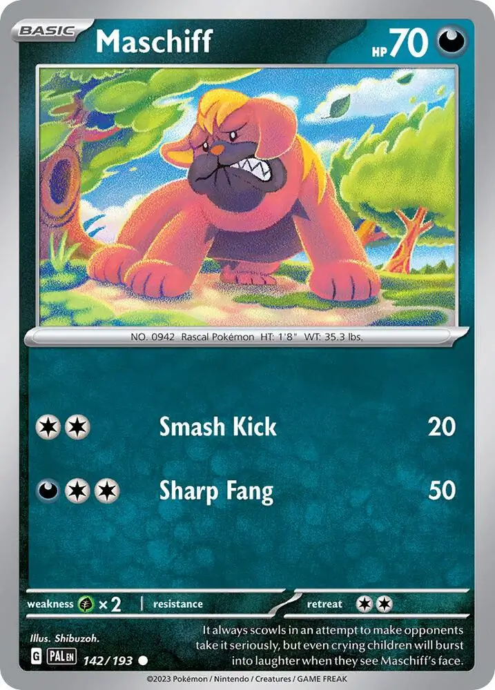 Maschiff Cosmos Holo Pokemon card from Miscellaneous Promos