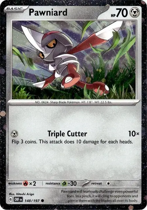 Pawniard Cosmos Holo Pokemon card from Miscellaneous Promos
