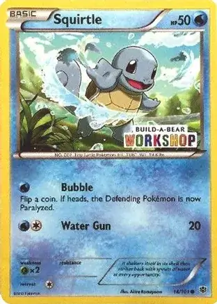 Squirtle Build-A-Bear Pokemon card from Miscellaneous Promos