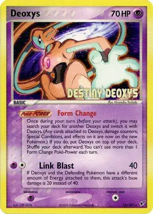 Deoxys Movie Promo Pokemon card from Miscellaneous Promos