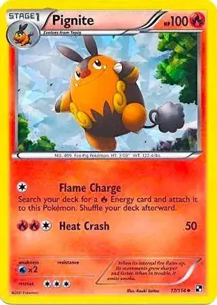 Pignite Cracked Ice Promo Pokemon card from Miscellaneous Promos