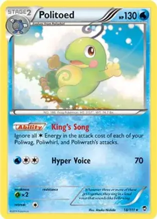 Politoed Cosmos Holo Pokemon card from Miscellaneous Promos