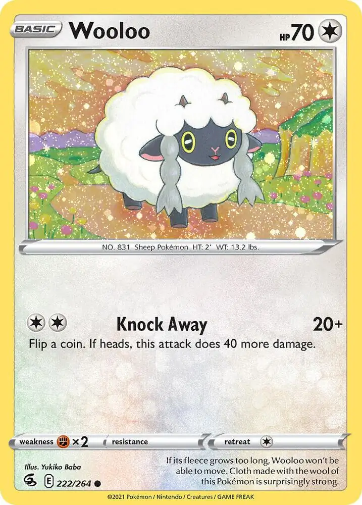 Wooloo Cosmos Holo Pokemon card from Miscellaneous Promos