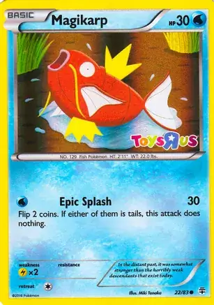 Magikarp Toys R Us Pokemon card from Miscellaneous Promos